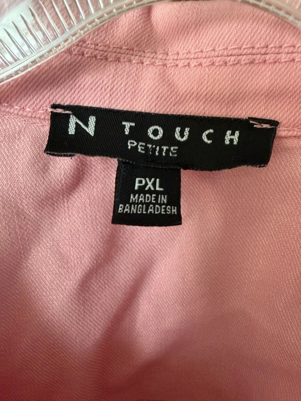 Women’s Pink Denim Button-Up Jacket - Picture 2 of 5